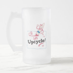 Retro upcycle matglas bierpul