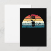 Retro Upcycling Sunset  upcycle Sunrise Bedankkaart (Voorkant / Achterkant)