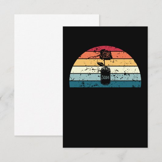 Retro Upcycling Sunset  upcycle Sunrise Bedankkaart (Voorkant / Achterkant)