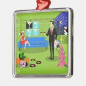 Retro Urban-kerstfeestelijke versiering Metalen Ornament (Links)