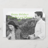 Retro Urban-kerstfotokaarten Feestdagenkaart (Achterkant)