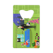 Retro Urban-kerstkaartenflesopening Creditkaart Flessenopener (Achterkant)