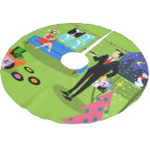 Retro Urban-kerstkerstkerstboomrok Kerstboom Rok (Gekanteld)