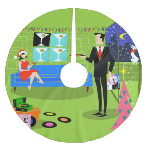 Retro Urban-kerstkerstkerstboomrok Kerstboom Rok