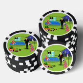 Retro Urban-kerstparapestant poker-chip Poker Chips (Opstapeling)