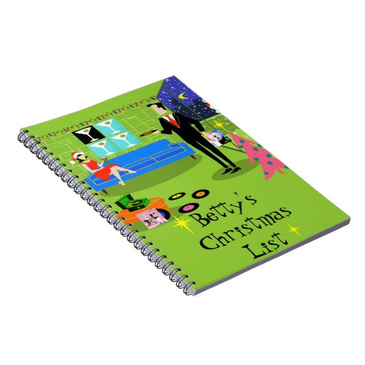 Retro Urban Notitieboek met kerstparen (Rechterzijde)