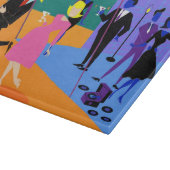 Retro Urban Rooftop Party Cutting Board Snijplank (Hoek)