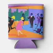 Retro Urban Rooftop Party Koelbox Blikjeskoeler (Voorkant)