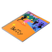 Retro Urban Rooftop Party Spiral Notitieboek (Linkerzijde)