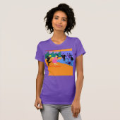 Retro Urban Rooftop Party T-Shirt (Voorkant volledig)