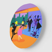 Retro Urban Rooftop Party Wall klok (Hoek)