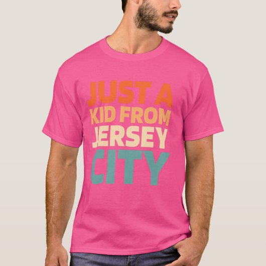Retro US City USA Slechts een Kind van New Jersey  T-shirt (Voorkant)