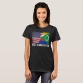 Retro US Comoren Vlag Beste Nanny Ever Moederdag T-shirt (Voorkant volledig)
