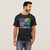 Retro Us Comoros Flag Best Granny Ever Moeder D T-shirt (Voorkant volledig)