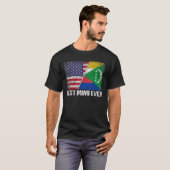 Retro Us Comoros Flag Best Mimi Ever Moederdag T-shirt (Voorkant volledig)