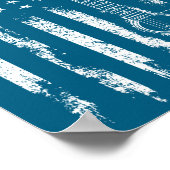 Retro Us Flag Acoustic Guitar Distressed Patriotic Poster (Hoek)