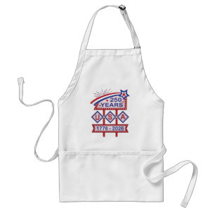 Retro USA 250e verjaardag Marquee Bord 1776-2026 Standaard Schort