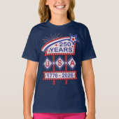 Retro USA 250th Anniversary Marquee Sign 1776-2026 T-shirt (Voorkant)