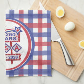 Retro USA 250th Anniversary Marquee Sign 1776-2026 Theedoek (Quarter Fold)