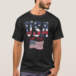 Retro USA Est 1776, Amerika 4 juli T-shirt