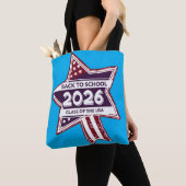 Retro USA Klasse van 2026 Terug naar school Tote Bag (Dichtbij)