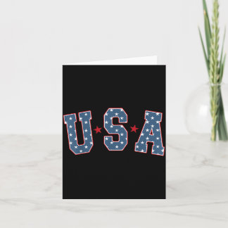 Retro USA Star 4 juli patriottische onafhankelijkh Kaart