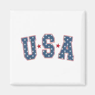 Retro USA Star 4 juli patriottische onafhankelijkh Magneet