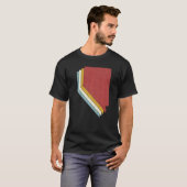 Retro USA State Map Nevada T-shirt (Voorkant volledig)