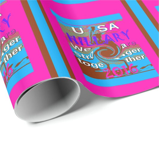 Retro USA sterker samen Abstracte kunst print Cadeaupapier (Rol Hoek)