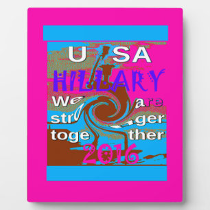 Retro USA sterker samen Abstracte kunst print Fotoplaat