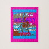 Retro USA sterker samen Abstracte kunst print Legpuzzel (Verticaal)