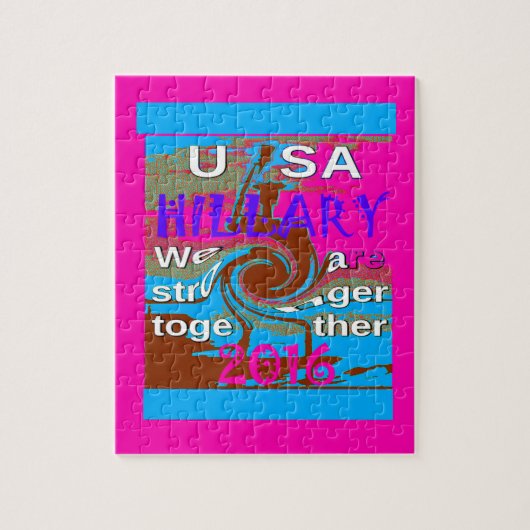 Retro USA sterker samen Abstracte kunst print Legpuzzel (Verticaal)