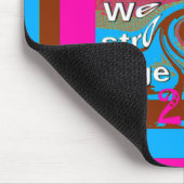 Retro USA sterker samen Abstracte kunst print Muismat (Hoek)