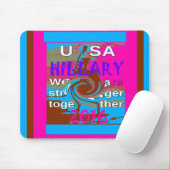 Retro USA sterker samen Abstracte kunst print Muismat (Met muis)