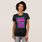 Retro USA sterker samen Abstracte kunst print T-shirt (Voorkant volledig)