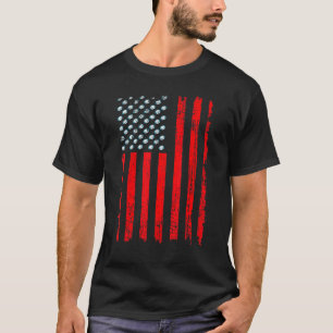Retro USA Vlag Verdrietig Rugby Sport T-shirt