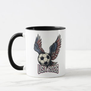 Retro USA Voetbal 2026 Adelaarvleugels Mok