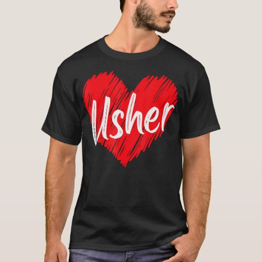Retro Usher naam Shirt in mijn Usher tijdperk voor (Voorkant)