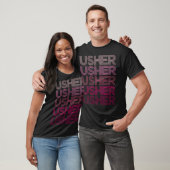  Retro Usher-naam T-shirt (Unisex)