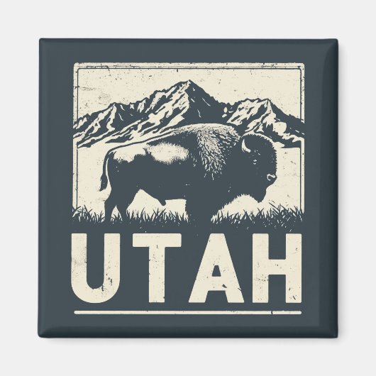 Retro Utah Magneet (Voorkant)