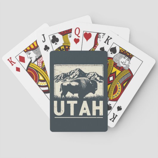 Retro Utah Pokerkaarten (Achterkant)