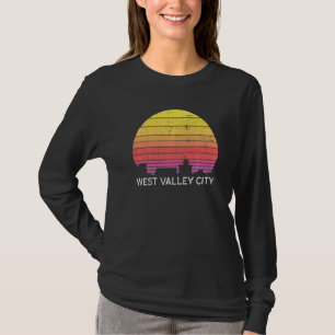 Retro Utah West Valley City Silhouette Vintage Ste T-shirt