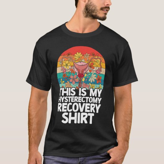 Retro Uterus Support Hysterectomy Recovery Product T-shirt (Voorkant)