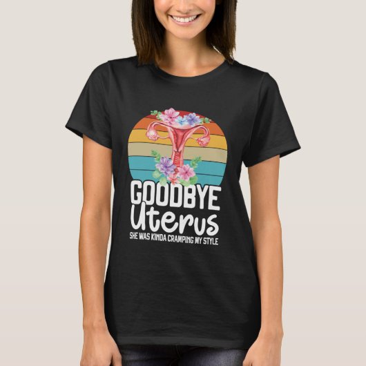 Retro Uterus Support Hysterectomy Recovery Product T-shirt (Voorkant)