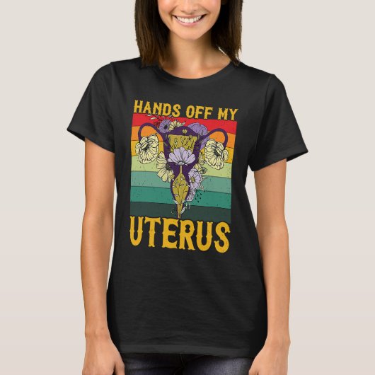 Retro Uterus Support Hysterectomy Recovery Product T-shirt (Voorkant)