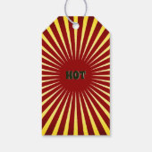 Retro uw beroemde salsa die het Label etiketteert Cadeaulabel (Achterkant)