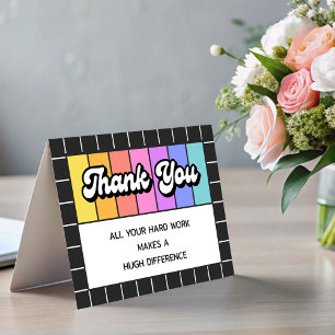 Retro uw harde werk maakt een groot verschil dank