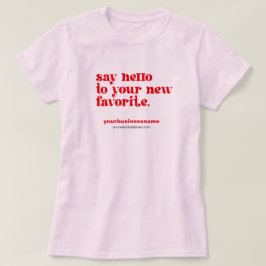 Retro uw nieuwe favoriet | Branding voor kleine be T-shirt