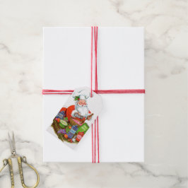 retro v intage kerstkerstfeestdag cadeaulabel