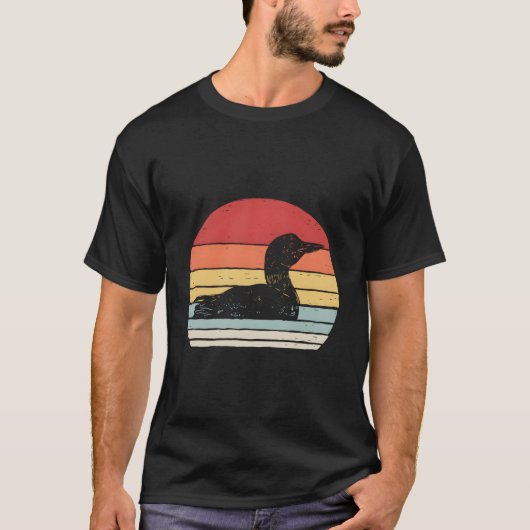 retro vaak Loon Diver T-shirt (Voorkant)